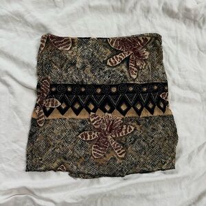 Vintage 90’s Sharon Anthony Abstract Floral Wrap Skirt Size 6